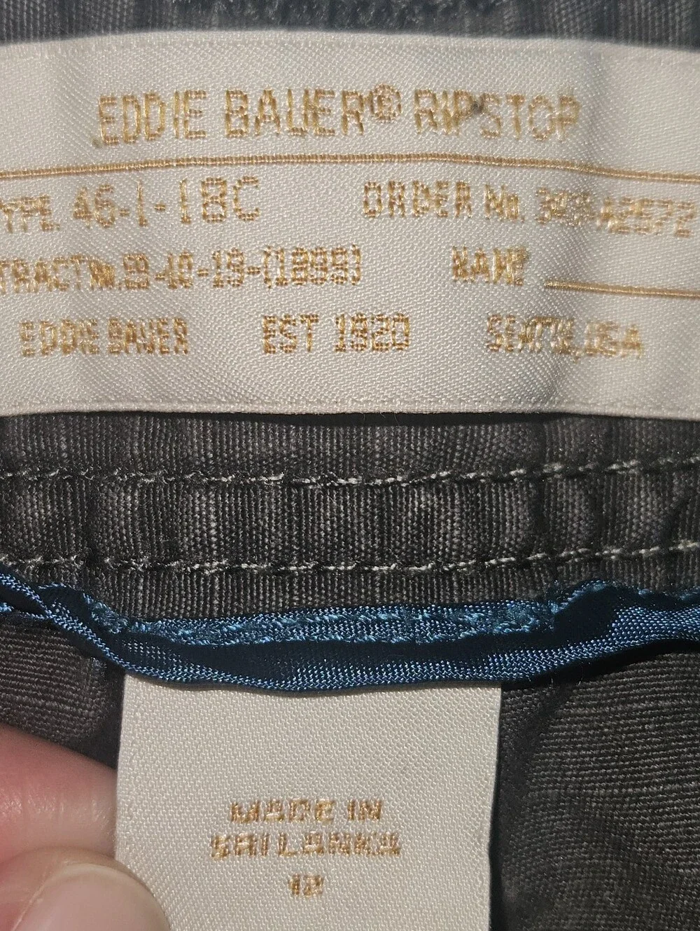 Eddie Bauer Womens Size 13 Cotton Capri Cargo Pants Dark Grey Y2K